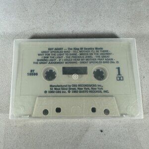 Roy Acuff The King Of Country Music 1982 Cassette Tape 16596 CBS Gusto Records